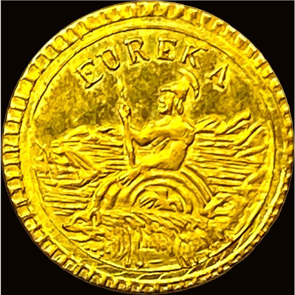1884 California Gold Token Charm HIGH GRADE