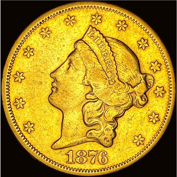 1876-S Gold $20 Double Eagle CLOSELY UNCIRCULATED