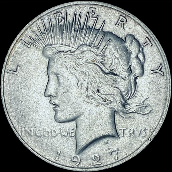 1927-D Silver Peace Dollar CHOICE AU