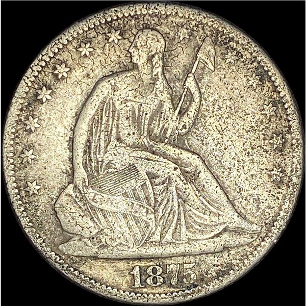 1875-S Seated Liberty Half Dollar NICELY CIRCULATED