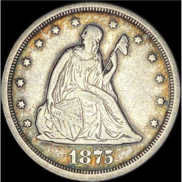 1875-S Silver Twenty Cents NEARLY UNCIRCULATED