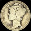 1921-D Silver Mercury Dime NICELY CIRCULATED