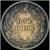 Image 2 : 1906 Silver Barber Dime CHOICE AU