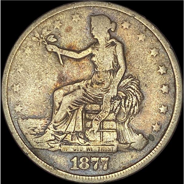 1877 Silver Trade Dollar NICELY CIRCULATED