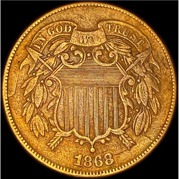 1868 Bronze Two-Cent Piece HIGH GRADE