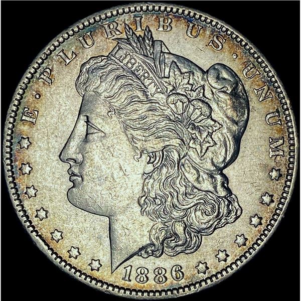 1886-O Silver Morgan Dollar CHOICE AU