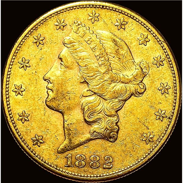 1882-S Gold $20 Double Eagle CLOSELY UNCIRCULATED