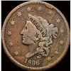 Image 1 : 1836 Coronet Head Large Cent NICELY CIRCULATED
