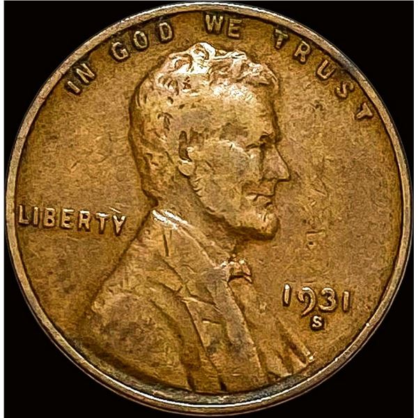 1931-S Lincoln Wheat Cent NEARLY UNCIRCULATED