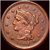 Image 1 : 1851 Braided Hair Large Cent CLOSELY UNCIRCULATED