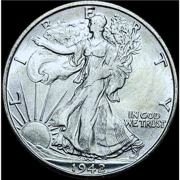 1942-S Walking Liberty Half Dollar CHOICE BU