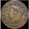 Image 1 : 1830 Coronet Head Large Cent NICELY CIRCULATED