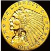 Image 1 : 1915 Indian Head Gold $2.50 Quarter Eagle CLOSELY UNCIRCULATED