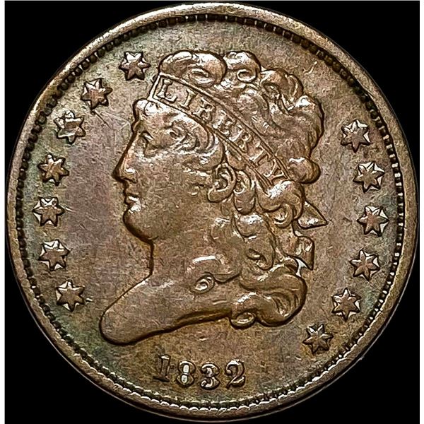 1832 Classic Head Half Cent NEARLY UNCIRCULATED