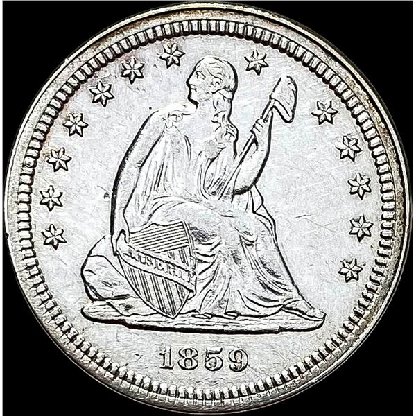 1859 Seated Liberty Quarter CLOSELY UNCIRCULATED