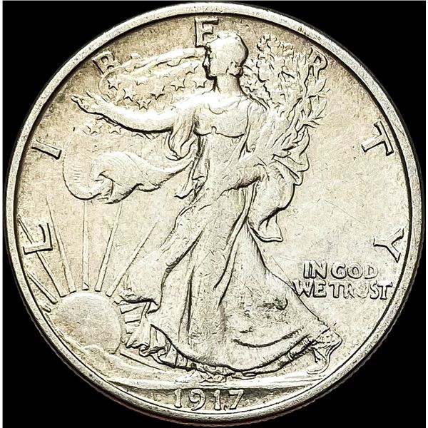 1917-S REV Walking Liberty Half Dollar CLOSE UNC