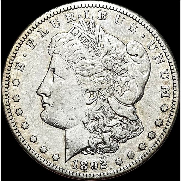 1892-CC Silver Morgan Dollar NEARLY UNCIRCULATED