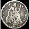 Image 1 : 1875-CC Seated Liberty Dime NICELY CIRCULATED