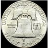 Image 2 : 1949-D Silver Half Dollar Franklin UNC FBL