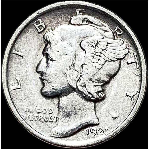 1920 Silver Mercury Dime NEARLY UNCIRCULATED