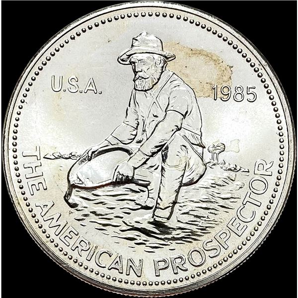 1985 1oz Silver Engelhard American Prospector UNCIRCULATED