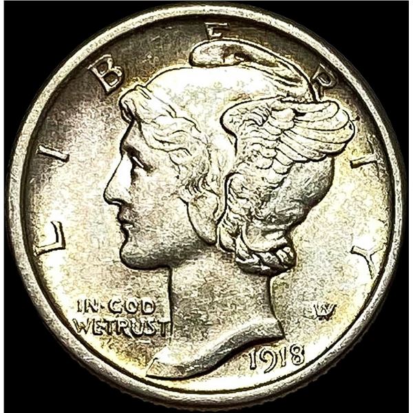 1918-D Mercury Dime UNCIRCULATED