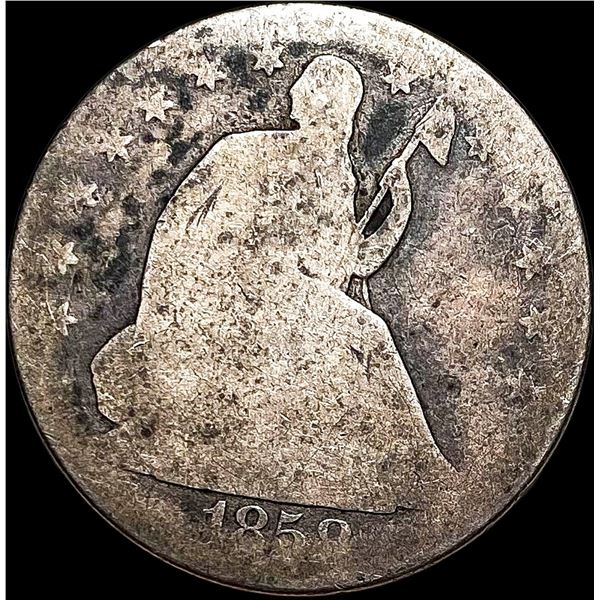 1858 Silver Seated Liberty Dollar NICE CIRC