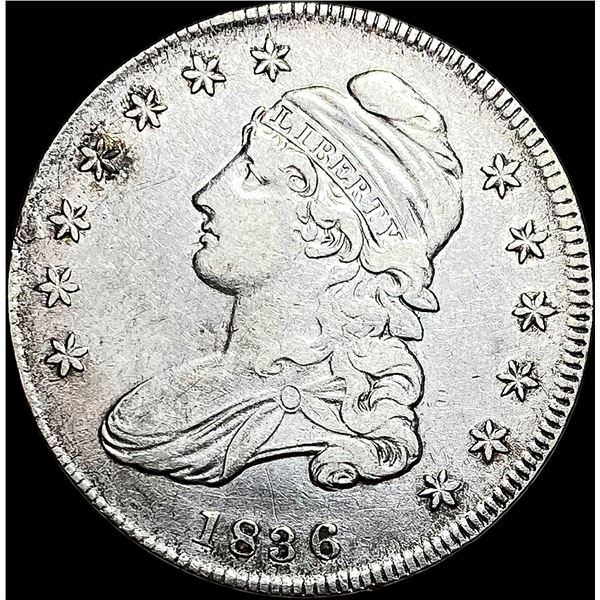 1836 Capped Bust Half Dollar NEARLY UNCIRCULATED