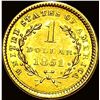 Image 2 : 1851 Gold $1 Liberty Head HIGH GRADE