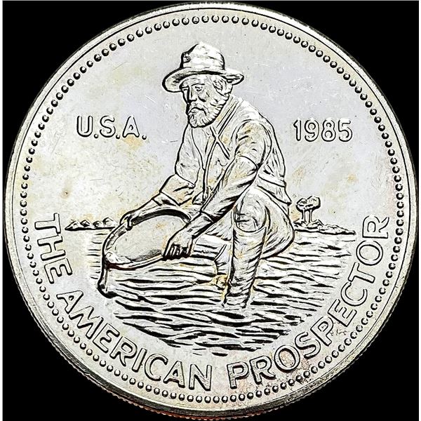 1985 1oz Silver Engelhard American Prospector UNCIRCULATED