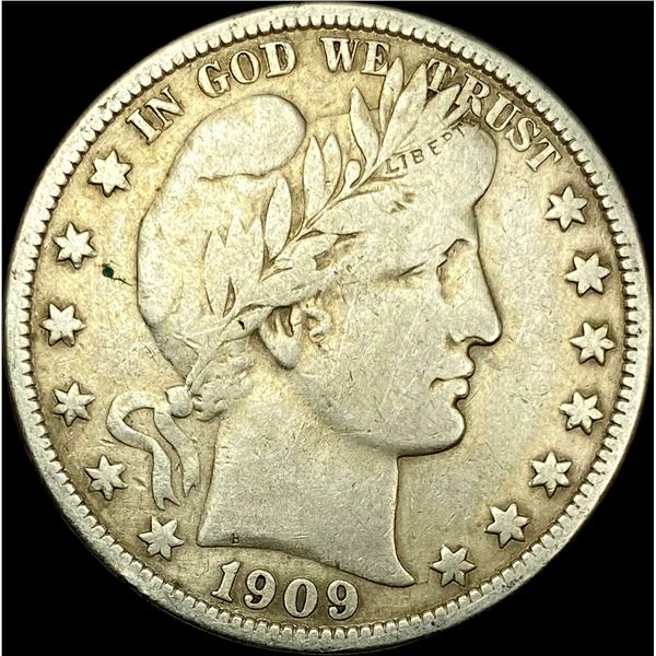1909 Barber Half Dollar NICELY CIRCULATED