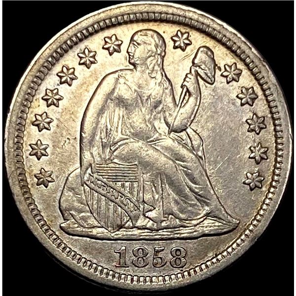 1858 Seated Liberty Dime CLOSELY UNCIRCULATED