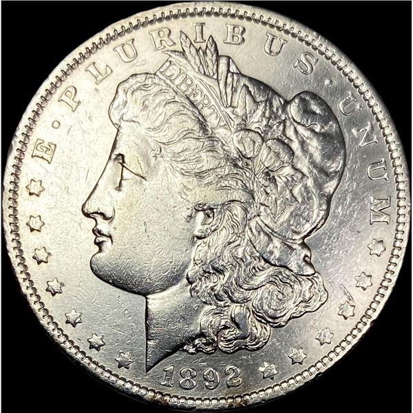 1892 Silver Morgan Dollar CLOSELY UNCIRCULATED