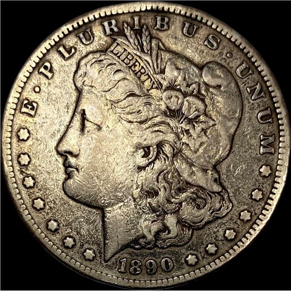 1890-CC Silver Morgan Dollar LIGHTLY CIRCULATED
