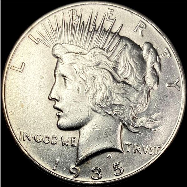 1935 Silver Peace Dollar CLOSELY UNCIRCULATED