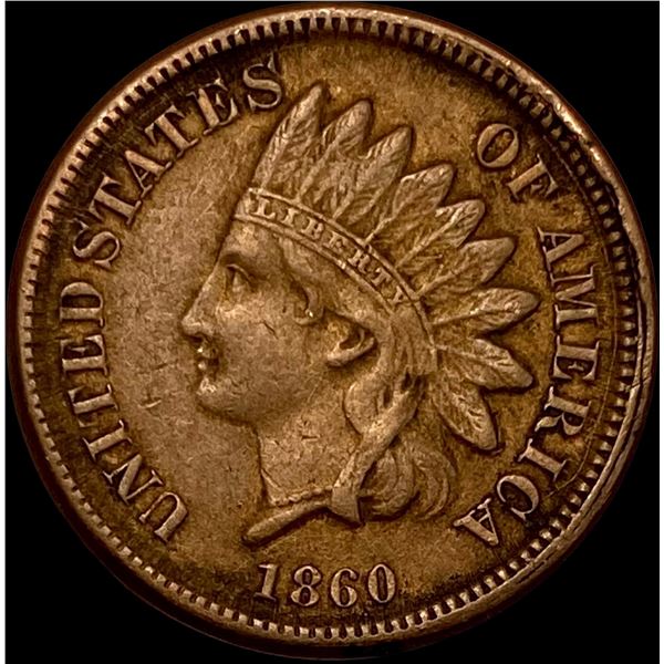 1860 Indian Head Cent NEARLY UNCIRCULATED