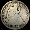 Image 1 : 1854 Arrows Seated Liberty Half Dollar NICELY CIRCULATED