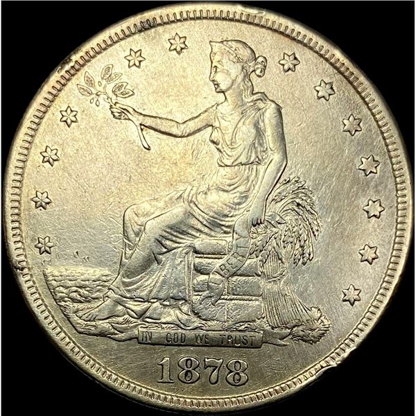 1878-S Silver Trade Dollar NEARLY UNCIRCULATED