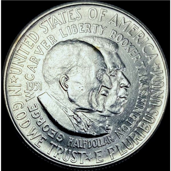 1951 Booker T. Washington Half Dollar CHOICE BU