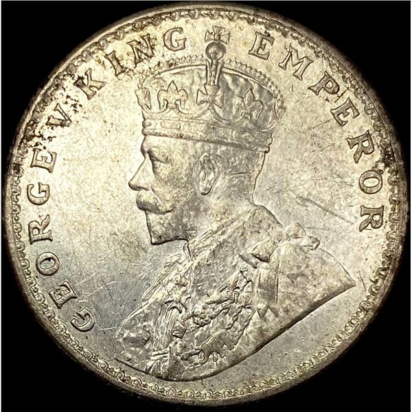 1919 British-India Silver 1 Rupee UNCIRCULATED