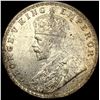 Image 1 : 1919 British-India Silver 1 Rupee UNCIRCULATED