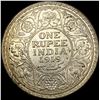 Image 2 : 1919 British-India Silver 1 Rupee UNCIRCULATED