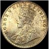 Image 1 : 1919 British-India Silver 1 Rupee UNCIRCULATED