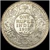 Image 2 : 1919 British-India Silver 1 Rupee UNCIRCULATED