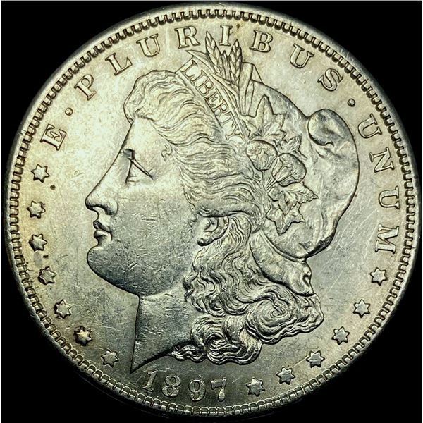 1897-S Silver Morgan Dollar CHOICE AU