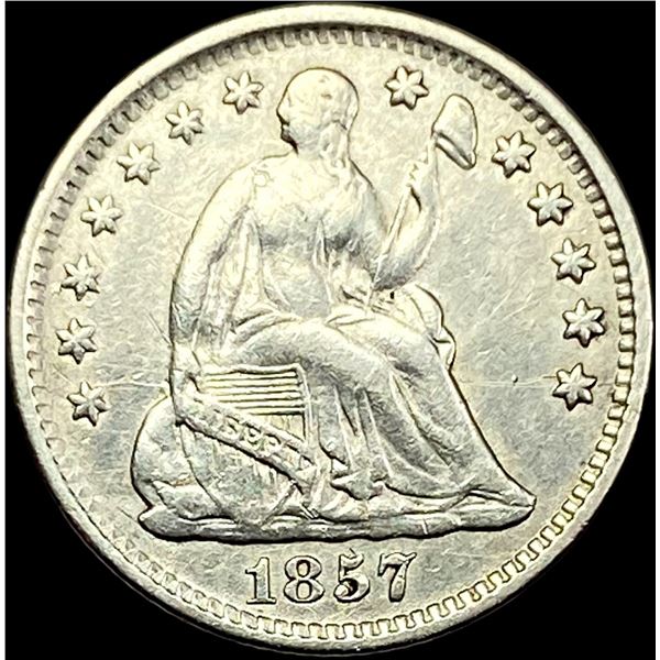 1857 Seated Liberty Half Dime NEARLY UNCIRCULATED