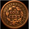 Image 2 : 1850 Braided Hair Large Cent NICELY CIRCULATED