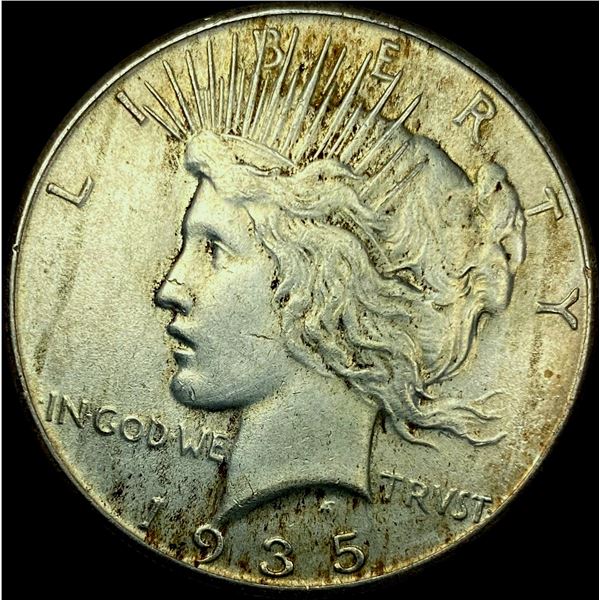 1935 Silver Peace Dollar CHOICE AU