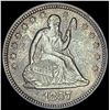 1857-O Silver Seated Liberty Quarter CHOICE AU