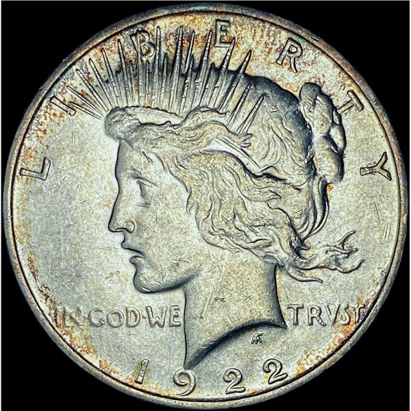 1922-D Silver Peace Dollar CHOICE AU